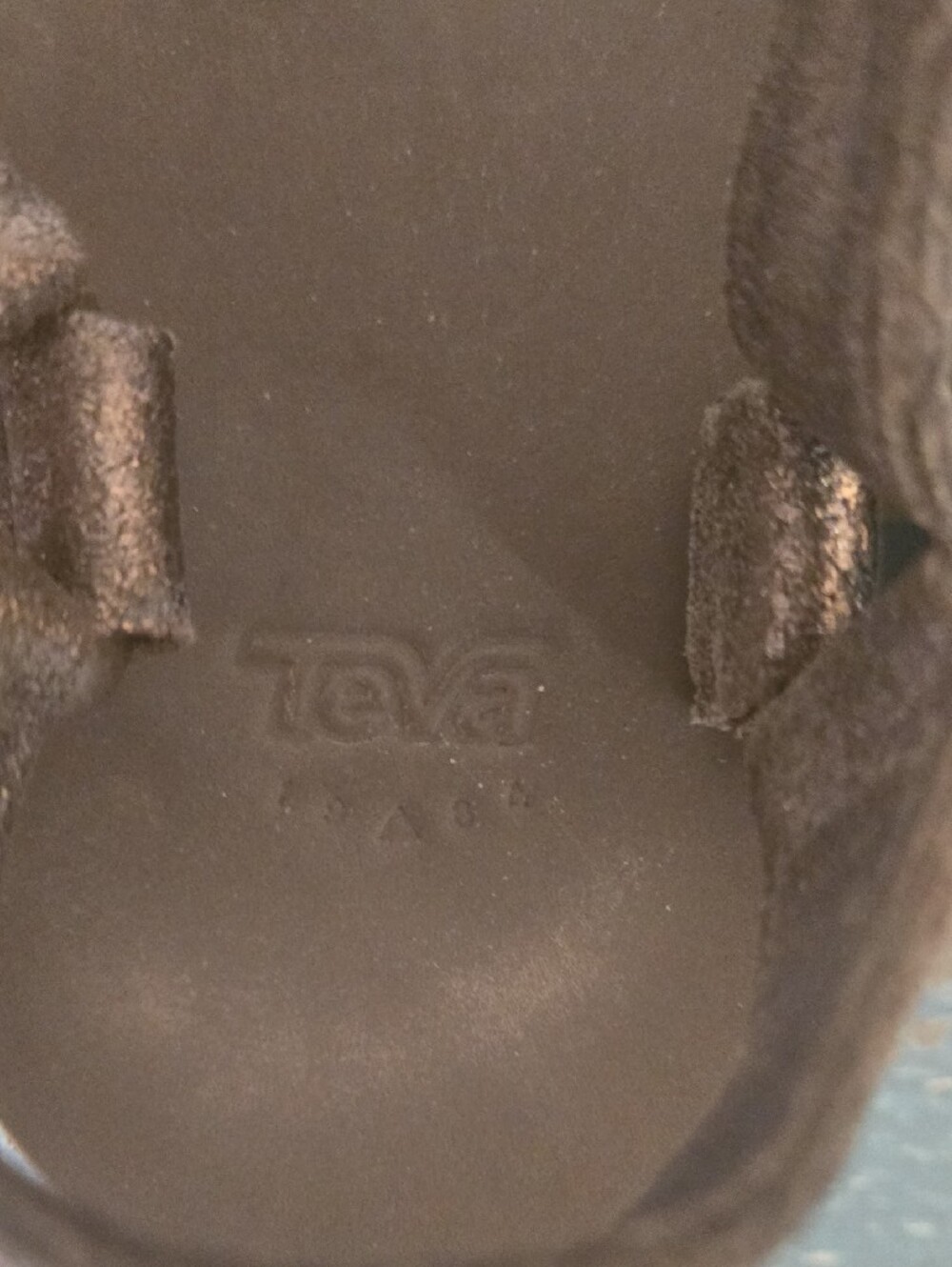 Teva Women's Metallic Bronze Platform Sandals - Picture 5 of 6